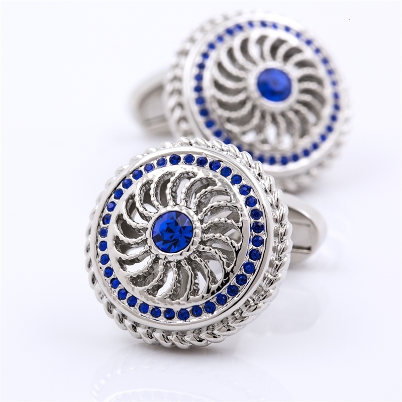 Cuff Links KFLK jewelry for men in blue crystal cufflinks shirts button high quality brand luxury wedding guests 221130
Cuff Links KFLK jewelry for men in blue crystal cufflinks shirts button high quality brand luxury wedding guests 221130