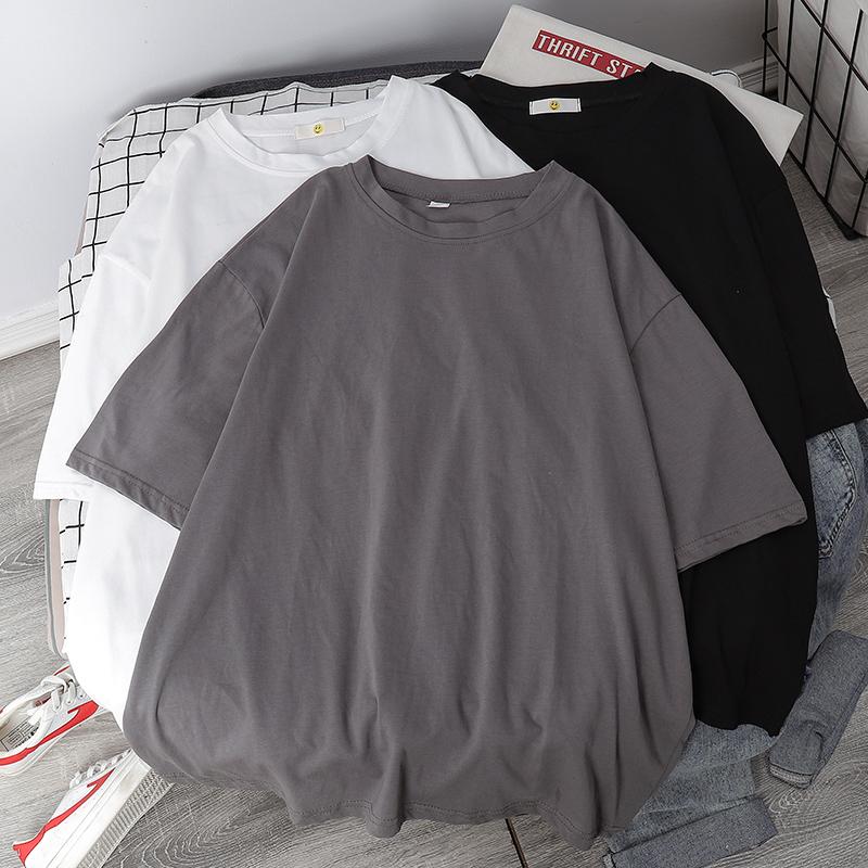 Women's T Shirts Basic Shirt Women Summer Oversized Solid Tees 7 Color Casual Loose Tshirt Korean O Neck Female Tops, Black
Women's T Shirts Basic Shirt Women Summer Oversized Solid Tees 7 Color Casual Loose Tshirt Korean O Neck Female Tops, Black