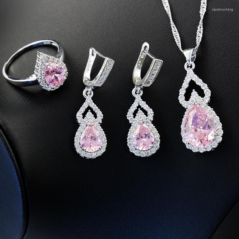 Necklace Earrings Set Funmode Pink Water Drop Accessories Pendientes Wedding Party Jewelry For Women Bijoux Femme Wholesale FS170, Picture shown
Necklace Earrings Set Funmode Pink Water Drop Accessories Pendientes Wedding Party Jewelry For Women Bijoux Femme Wholesale FS170, Picture shown