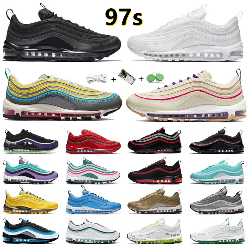 97 Running Shoes Men Women 97s Sean Wotherspoon Triple Black White Sail UNDEFEATED MSCHF x INRI Jesus MschfLil Nas x Satan Mens Trainers Outdoor Sports Sneakers 36-45, Color#6
97 Running Shoes Men Women 97s Sean Wotherspoon Triple Black White Sail UNDEFEATED MSCHF x INRI Jesus MschfLil Nas x Satan Mens Trainers Outdoor Sports Sneakers 36-45, Color#6
