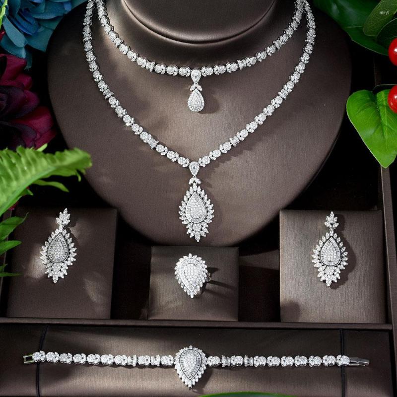 Necklace Earrings Set Fashion Two Layers White Color Women Bridal Wedding Cubic Zirconia Jewelry And Earring Bijoux Femme Ense N-1190, Picture shown
Necklace Earrings Set Fashion Two Layers White Color Women Bridal Wedding Cubic Zirconia Jewelry And Earring Bijoux Femme Ense N-1190, Picture shown