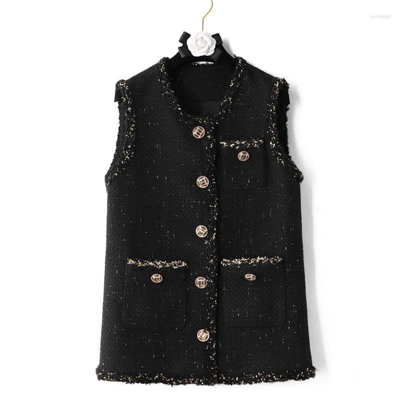 Women' Vests Small Fragrance Vest Women Spring Net Red Waistcoat Short Black Coat Can Customized Big Size
Women' Vests Small Fragrance Vest Women Spring Net Red Waistcoat Short Black Coat Can Customized Big Size