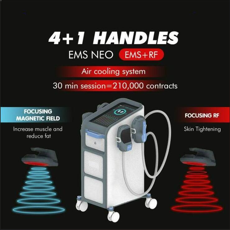Similar Items Powerful body slimming RF Electromagnetic Muscle Stimulation Weight Loss Body shaping Emslim New Model 4 Handles Machine with your logo