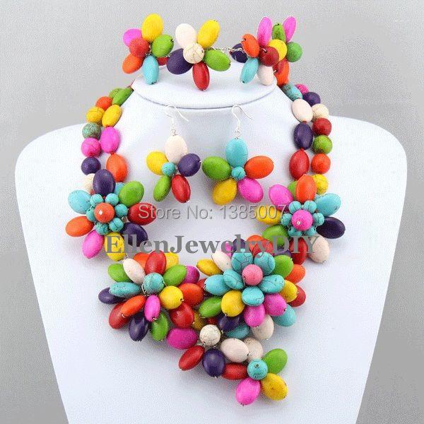 Necklace Earrings Set Splendid Nigerian Costume Multicolor Jewelry Fashion Bridesmaid Wedding Gift, Picture shown
Necklace Earrings Set Splendid Nigerian Costume Multicolor Jewelry Fashion Bridesmaid Wedding Gift, Picture shown