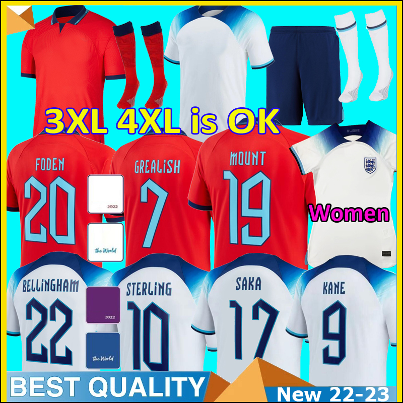 22 23 STERLING soccer jersey KANE RASHFORD SANCHO GREALISH MOUNT FODEN HENDERSON SAKA Englands 2022 world cup football top shirt men kids kit sets uniforms, Away
22 23 STERLING soccer jersey KANE RASHFORD SANCHO GREALISH MOUNT FODEN HENDERSON SAKA Englands 2022 world cup football top shirt men kids kit sets uniforms, Away