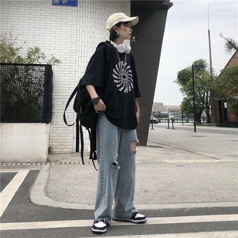 Women' Pants Hip Hop Washed Broken Hole Jeans Men Women High Street Straight Loose 2022 Fashion, Light blue
Women' Pants Hip Hop Washed Broken Hole Jeans Men Women High Street Straight Loose 2022 Fashion, Light blue