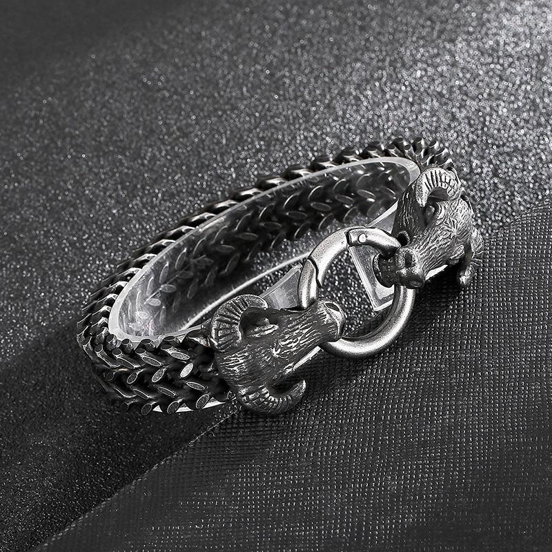 Charm Bracelets Vintage Bracelet Zodiac Cattle Pulseras Stainless Steel Chain Animal Wrist For Men Jewelry Accessory Boyfriend Gifts
Charm Bracelets Vintage Bracelet Zodiac Cattle Pulseras Stainless Steel Chain Animal Wrist For Men Jewelry Accessory Boyfriend Gifts