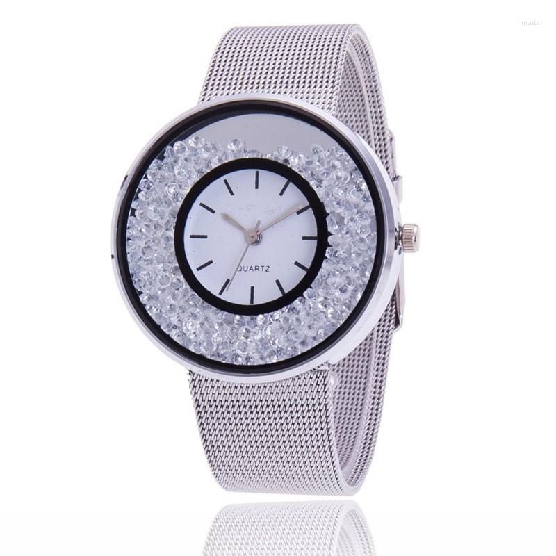 Wristwatches Arrived Women's Watches Fashion Stainless Steel Rose Gold Quartz Watch Women Luxury Rhinestone Ladies Mujer Relojes
Wristwatches Arrived Women's Watches Fashion Stainless Steel Rose Gold Quartz Watch Women Luxury Rhinestone Ladies Mujer Relojes
