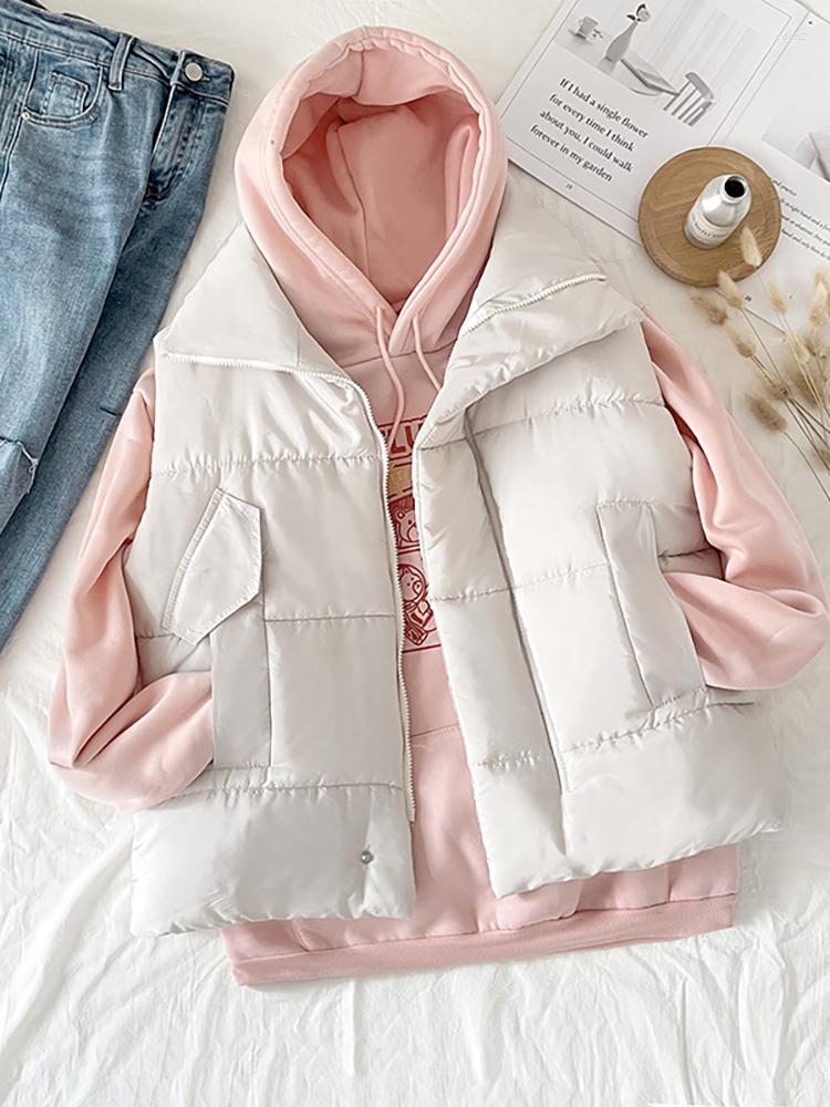Women's Vests Sleeveless Jacket Women Winter Vest Female Warm Waistcoat Fashion Side Pockets Coat Ladies Windproof Outwear Colete Feminino, White
Women's Vests Sleeveless Jacket Women Winter Vest Female Warm Waistcoat Fashion Side Pockets Coat Ladies Windproof Outwear Colete Feminino, White