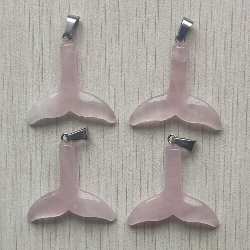 Pendant Necklaces Fashion Natural Pink Quartz Stone Carving Fish Tail Pendants For Jewelry Marking 4pcs/lot Wholesale
Pendant Necklaces Fashion Natural Pink Quartz Stone Carving Fish Tail Pendants For Jewelry Marking 4pcs/lot Wholesale