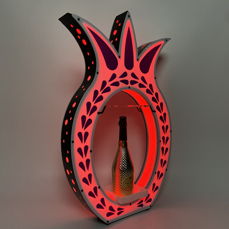 Custom Bar Tools Glorifier Display VIP Bottle Presenter Tequila Champagne Wine Rack Holder For Nightclubs KTV Bar Party Decoration