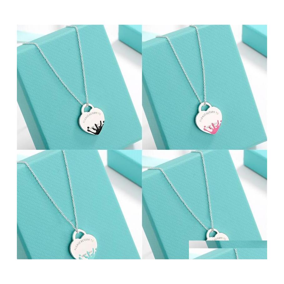 Pendant Necklaces Pendant Necklaces Design Brand Water Droplet Enamel Heart Love Necklace Clavicle Red Blue Black For Women Jewelry Dhjwr
Pendant Necklaces Pendant Necklaces Design Brand Water Droplet Enamel Heart Love Necklace Clavicle Red Blue Black For Women Jewelry Dhjwr