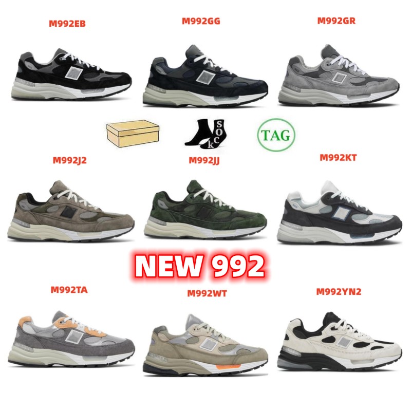 M992 New 992 WTAPS Running Shoes Kith Spring Black Grey Suede Men Women Series American Sports Low Sneakers 36-45
M992 New 992 WTAPS Running Shoes Kith Spring Black Grey Suede Men Women Series American Sports Low Sneakers 36-45