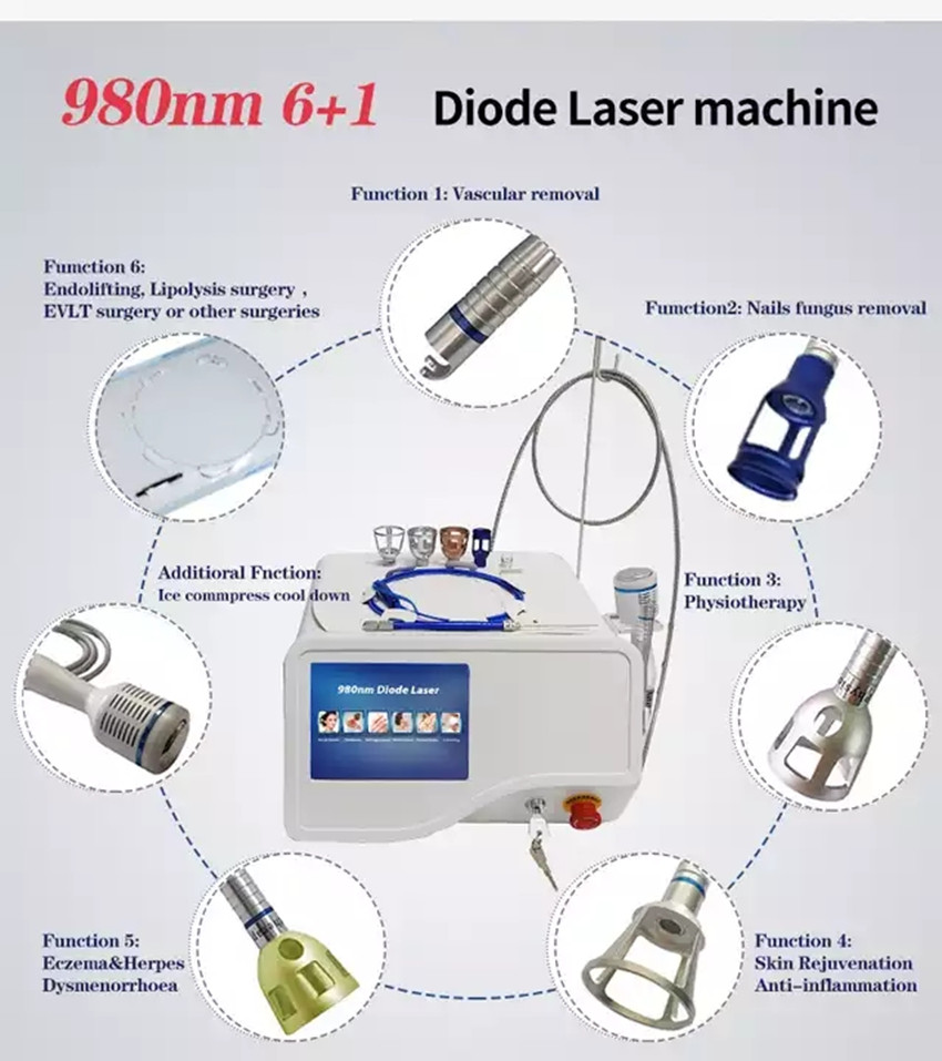 Factory Price CE Approved Portable Beauty Items Spider Vein Removal 980nm Diode Laser machine Nails Fungus Removal Physiotherapy Treament
Factory Price CE Approved Portable Beauty Items Spider Vein Removal 980nm Diode Laser machine Nails Fungus Removal Physiotherapy Treament