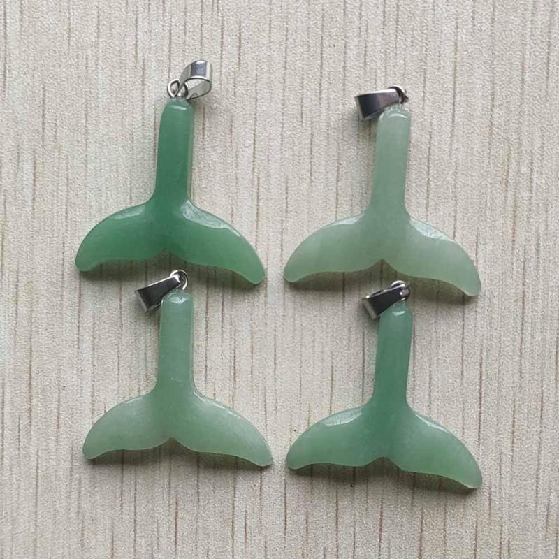 Pendant Necklaces Fashion Beautiful Natural Green Aventurine Carving Fish Tail Pendants For Jewelry Marking 4pcs/lot Wholesale
Pendant Necklaces Fashion Beautiful Natural Green Aventurine Carving Fish Tail Pendants For Jewelry Marking 4pcs/lot Wholesale