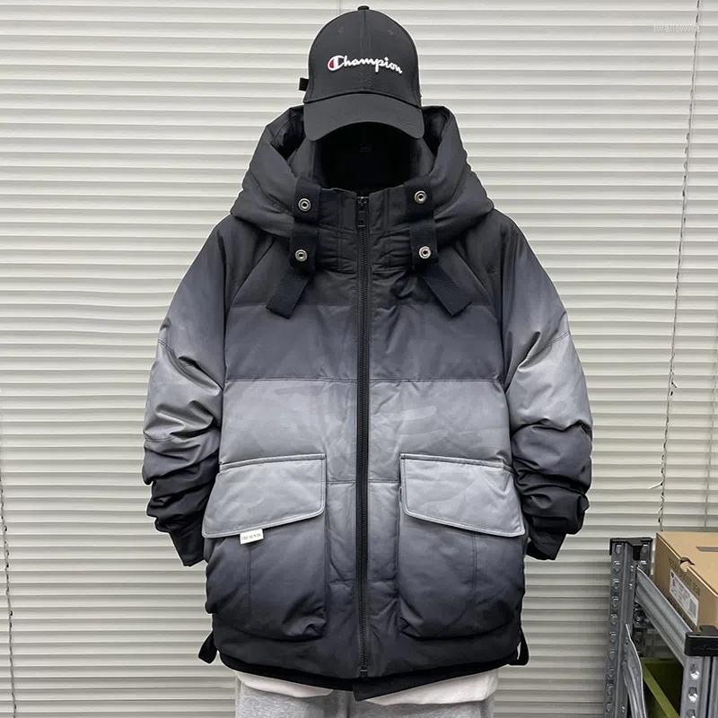 Men's Down Camouflage Men Solid Parkas Winter Casual Padded Jacket Stand Collar Thick Coats Jakets Waterproof Bread Gradient Color
Men's Down Camouflage Men Solid Parkas Winter Casual Padded Jacket Stand Collar Thick Coats Jakets Waterproof Bread Gradient Color