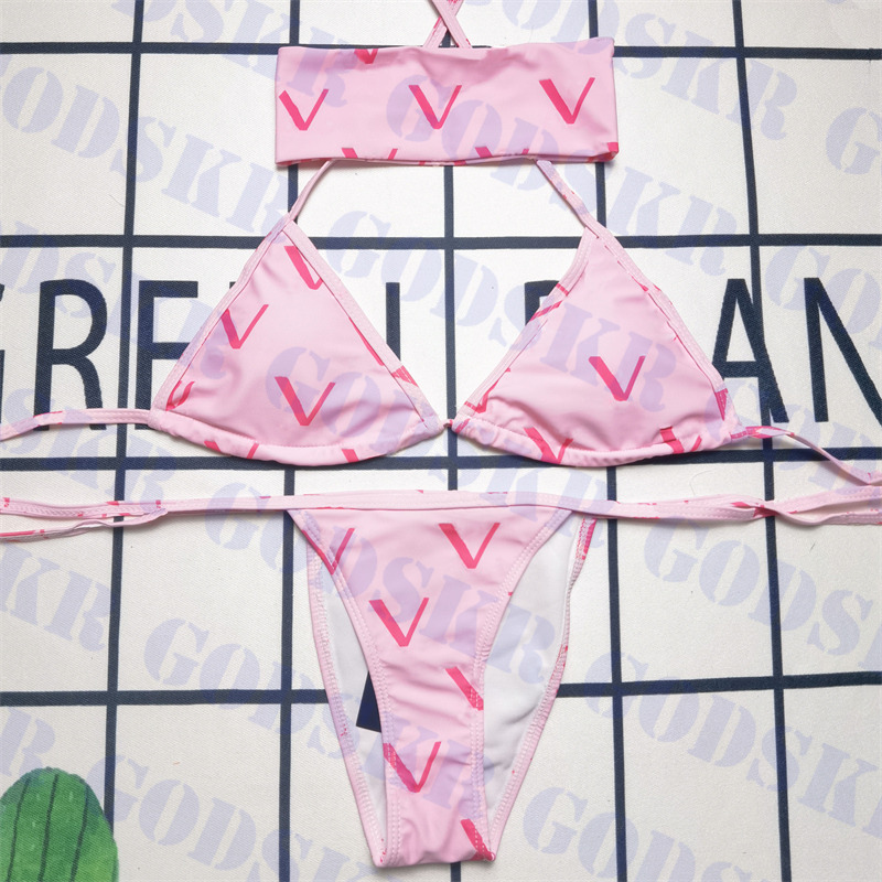 Pink Letter Bikini Hair Band Three Piece Sweet Womens Swimsuit Beach Swim Wear Holiday Travel Triangle Bikinis, Please contact me real pic
Pink Letter Bikini Hair Band Three Piece Sweet Womens Swimsuit Beach Swim Wear Holiday Travel Triangle Bikinis, Please contact me real pic