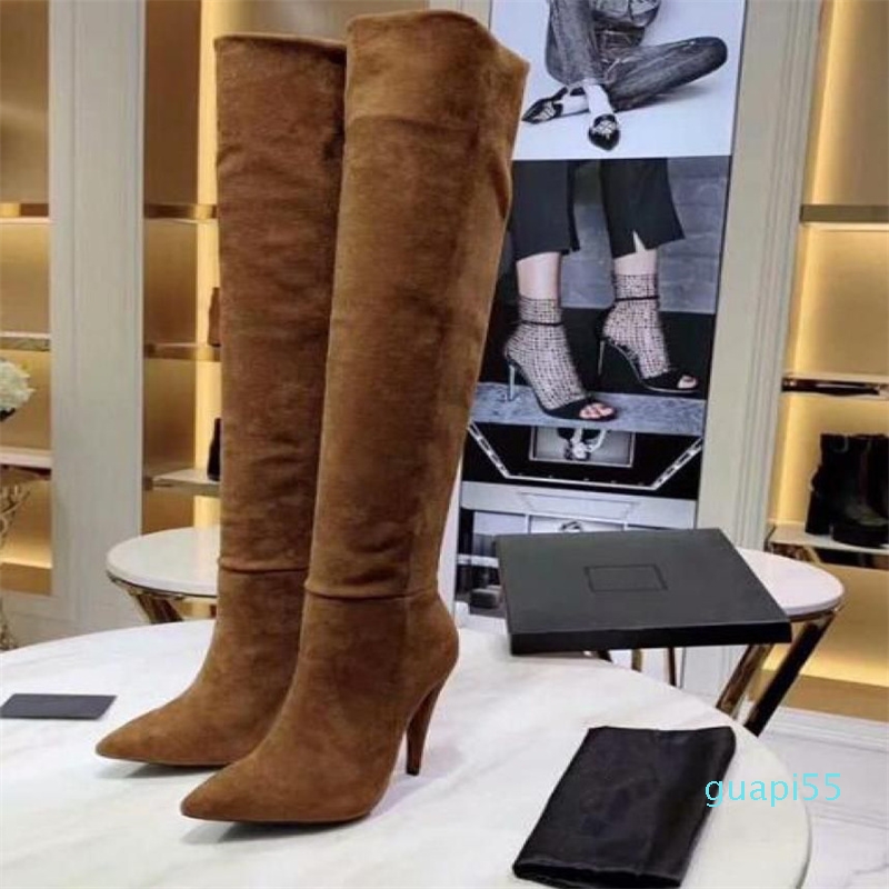 Luxury Designer Womens Knight Straight ThighHigh 24quot Heel Pointed Toes Boots Cow Leather Shoes Size 35419818588, With brand logo
Luxury Designer Womens Knight Straight ThighHigh 24quot Heel Pointed Toes Boots Cow Leather Shoes Size 35419818588, With brand logo