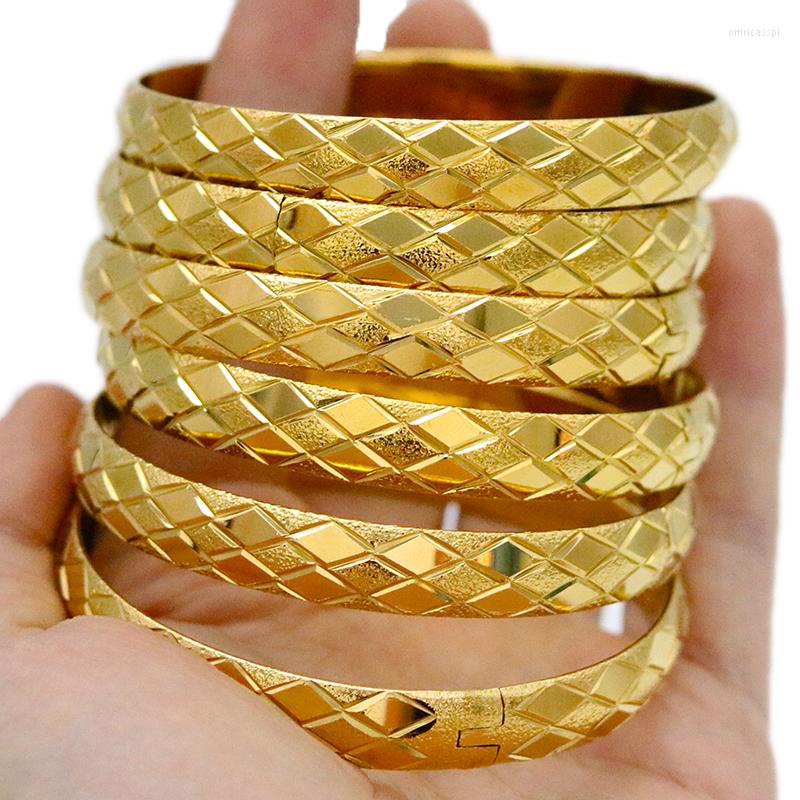 Bangle Wholesale 12mm 6pcs/Multiple 24k Ethiopian Bracelet Jewelry Dubai/African/Arabian Bride Luxury Wedding Gift
Bangle Wholesale 12mm 6pcs/Multiple 24k Ethiopian Bracelet Jewelry Dubai/African/Arabian Bride Luxury Wedding Gift