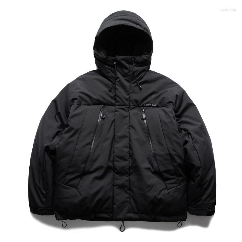 Men's Down Men's White Duck Jacket Outdoor Mountain Thermal Thickened Hooded Cargo Functional Wind Coats Man, Black
Men's Down Men's White Duck Jacket Outdoor Mountain Thermal Thickened Hooded Cargo Functional Wind Coats Man, Black