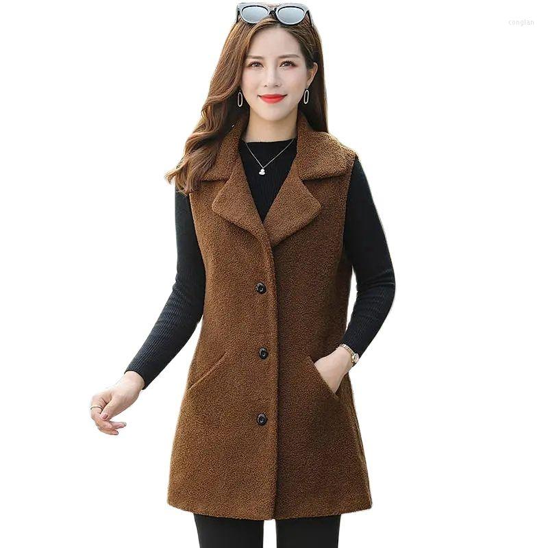 Women's Vests Fashion Thickened Lambswool Vest Women's Suit Collar Waistcoat Jacket Medium-Length Warm Casual Autumn Winter Coat Female, Blue
Women's Vests Fashion Thickened Lambswool Vest Women's Suit Collar Waistcoat Jacket Medium-Length Warm Casual Autumn Winter Coat Female, Blue