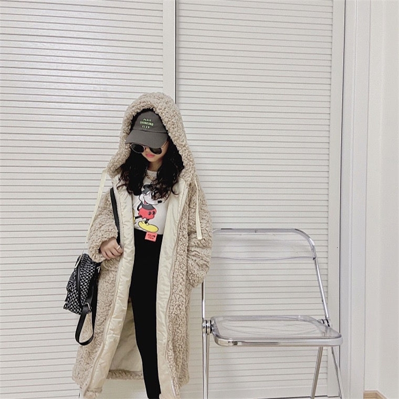 Coat Girls Long Wool Warm Overcoat For Children Outwear Jacket Kids Hooded Solid Lamb Winter Spring 221130, Beige
Coat Girls Long Wool Warm Overcoat For Children Outwear Jacket Kids Hooded Solid Lamb Winter Spring 221130, Beige