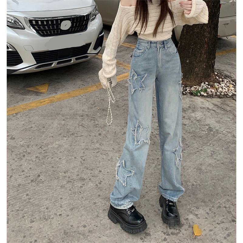 Women's Jeans ILARES Y2k Korean Fashion Streetwear Female Clothing Baggy Woman High Waist Vintage Clothes Pant Women Pants 221201, Blue
Women's Jeans ILARES Y2k Korean Fashion Streetwear Female Clothing Baggy Woman High Waist Vintage Clothes Pant Women Pants 221201, Blue