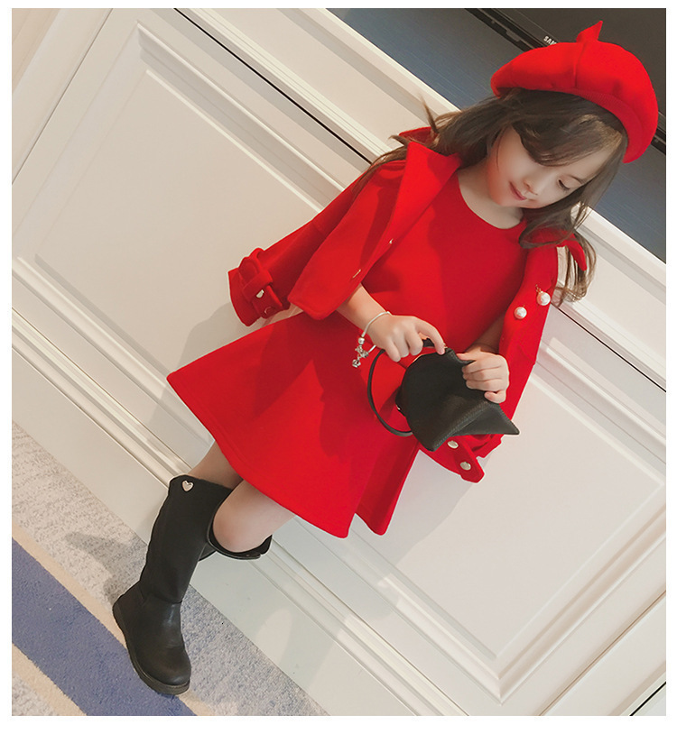 Clothing Sets Autumn Children's Set Girl Korean Version of Vest Skirt woolen Jacket hat Three piece Party Fashion Red Clothes 221130, Dark grey
Clothing Sets Autumn Children's Set Girl Korean Version of Vest Skirt woolen Jacket hat Three piece Party Fashion Red Clothes 221130, Dark grey