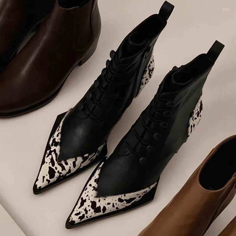 Boots 2022 Autumn And Winter Leopard Print Pointed Toe Mid-heel Short Women's Leather Thick Heel High-heeled, Picture shown
Boots 2022 Autumn And Winter Leopard Print Pointed Toe Mid-heel Short Women's Leather Thick Heel High-heeled, Picture shown