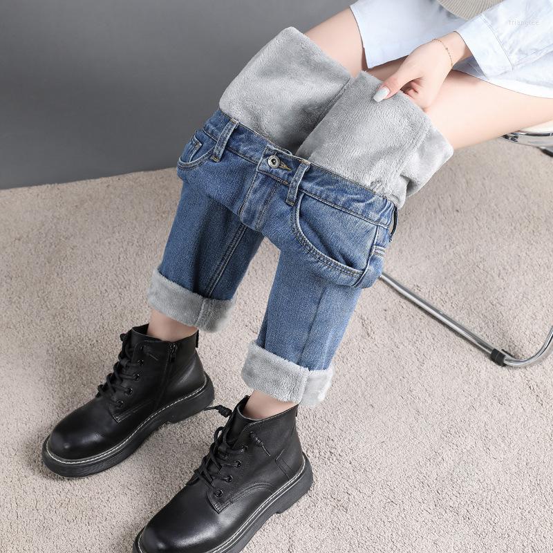 Women' Jeans Mid Waist Warm For Women Blue Female Winter Denim Pants Jean Ankle Length
Women' Jeans Mid Waist Warm For Women Blue Female Winter Denim Pants Jean Ankle Length