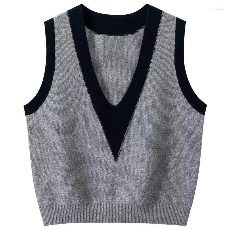 Women's Vests Women Sweater Wool Vest Vintage Knitted Coat V Neck Korean Fashion Tops Pullover Cute Sweaters Loose Knit Crop Womens, Black
Women's Vests Women Sweater Wool Vest Vintage Knitted Coat V Neck Korean Fashion Tops Pullover Cute Sweaters Loose Knit Crop Womens, Black