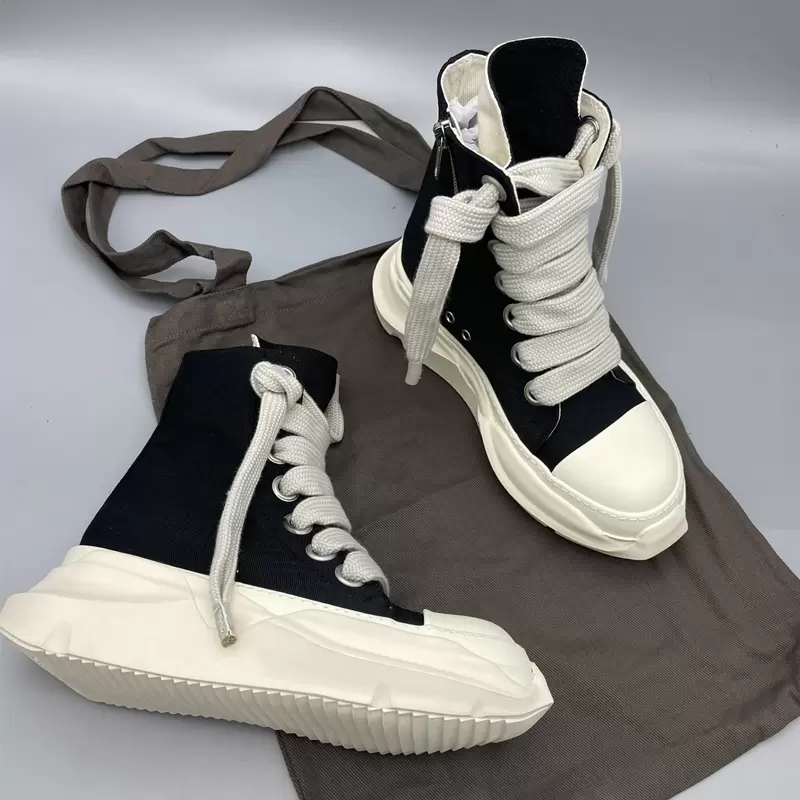 Designer Rick Original Canvas Shoes Thick Sole Jumbo Shoeslace DRK Women Sports Shoes Owens Male Sneakers SHDW Lace-up Women's Men Sneaker With Box, Color 1
Designer Rick Original Canvas Shoes Thick Sole Jumbo Shoeslace DRK Women Sports Shoes Owens Male Sneakers SHDW Lace-up Women's Men Sneaker With Box, Color 1