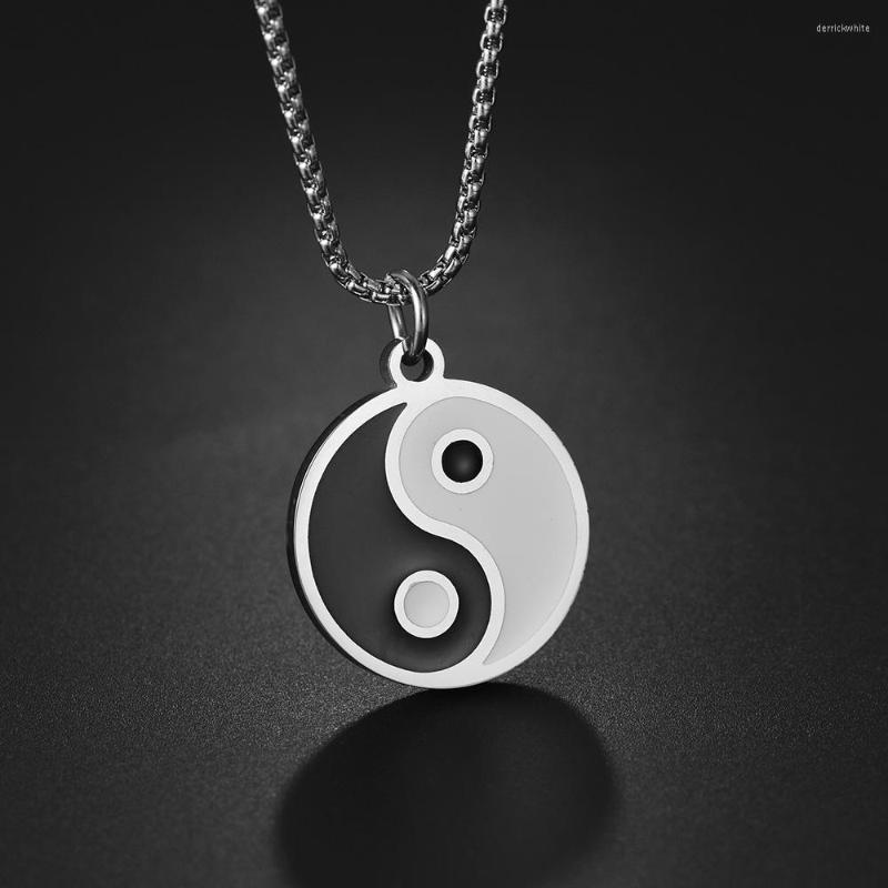 Pendant Necklaces NUOBING Men's Stainless Steel Necklace Chinese Style Yin Yang Tai Chi For Men Woman Jewelry Accessories
Pendant Necklaces NUOBING Men's Stainless Steel Necklace Chinese Style Yin Yang Tai Chi For Men Woman Jewelry Accessories