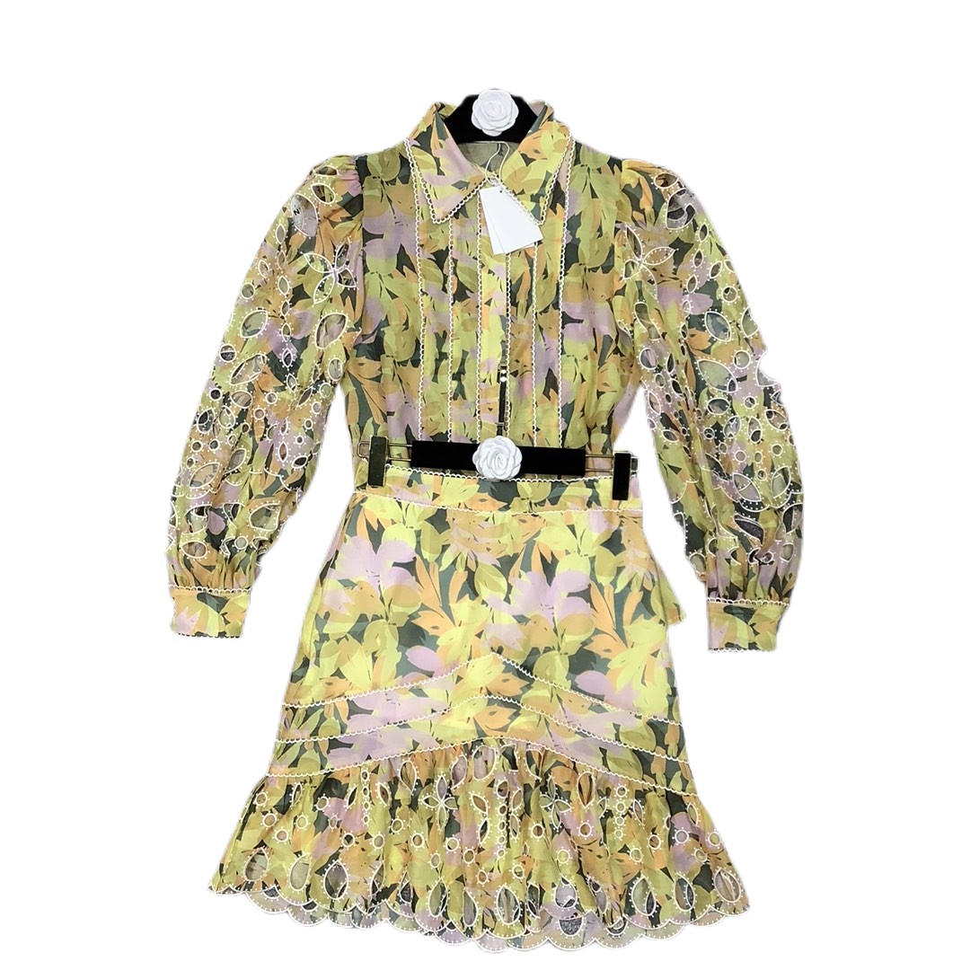 Printed Fresh Sweet Short Skirt Autumn 2022 Bubble Hollow Sleeve Shirt Half Skirt Two Piece Set, Yellow
Printed Fresh Sweet Short Skirt Autumn 2022 Bubble Hollow Sleeve Shirt Half Skirt Two Piece Set, Yellow