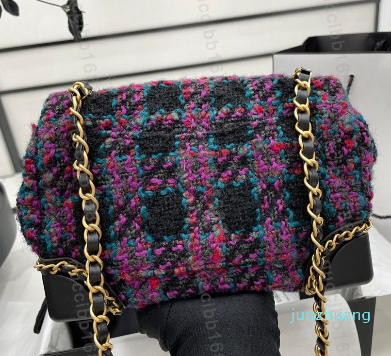 Designers Mirror Quality Tweed Flap Bag Mini 19cm Luxury Purple Quilted Purse Women Wallet On Chain Handbag Crossbody Shoulder Strap Black, #1
Designers Mirror Quality Tweed Flap Bag Mini 19cm Luxury Purple Quilted Purse Women Wallet On Chain Handbag Crossbody Shoulder Strap Black, #1