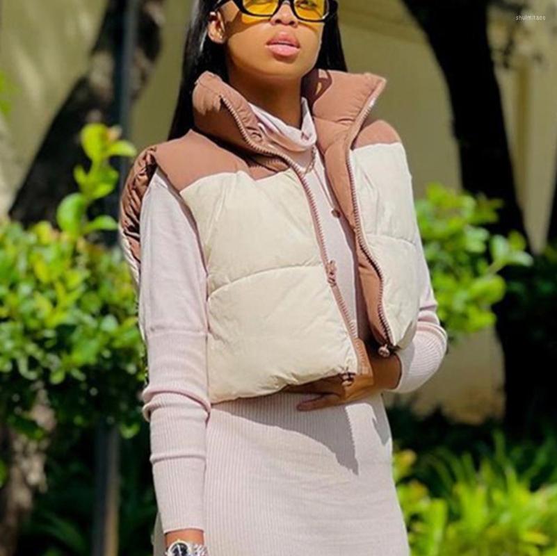 Women' Vests 2022 Warm Windproof Autumn And Winter Vest Cotton Jacket Collision Color High Standing Collar Cold Women, Beige
Women' Vests 2022 Warm Windproof Autumn And Winter Vest Cotton Jacket Collision Color High Standing Collar Cold Women, Beige