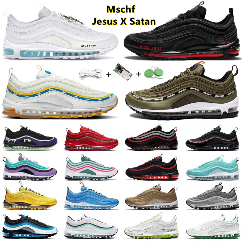 97 Running Shoes Men Women 97s Sean Wotherspoon Triple Black White Sail Wolf Grey Olive MSCHF x INRI Jesus MschfLil Nas x Satan Mens Trainers Outdoor Sports Sneakers, Color#5
97 Running Shoes Men Women 97s Sean Wotherspoon Triple Black White Sail Wolf Grey Olive MSCHF x INRI Jesus MschfLil Nas x Satan Mens Trainers Outdoor Sports Sneakers, Color#5