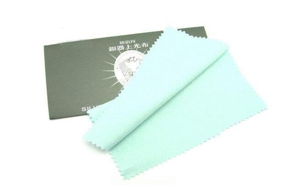 10pcslot Silver Cleaning Polishing Cloth For Cleaners Polish Jewelry Gift 17x17cm CL57622002