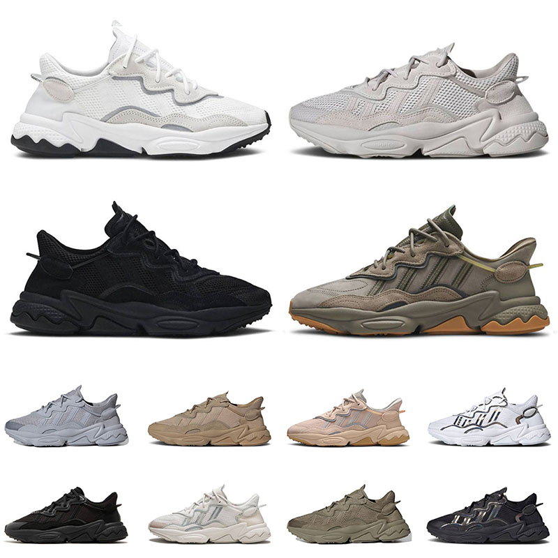 2023 designer ads ozweegos dad shoes men women running sports ozweego triple s black carbon cloud white trace cargo hemp Iridescent joggign sneakers 36-45, C10 black carbon 36-45