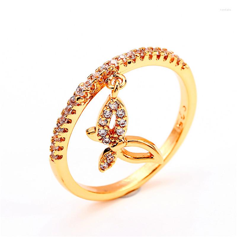 Wedding Rings Cute Female Crystal Butterfly Pendant Ring Trendy Gold Silver Color Engagement Charm White Zircon For Women
Wedding Rings Cute Female Crystal Butterfly Pendant Ring Trendy Gold Silver Color Engagement Charm White Zircon For Women