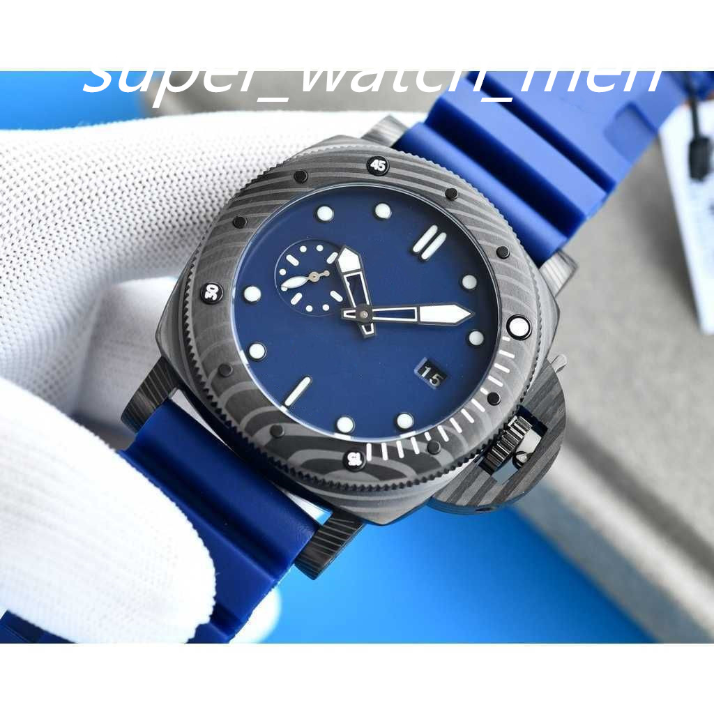 3A Quality Men Watch Black Carbotech Fiber Dwayne Date Blue Dial 47mm Mens Leather Strap PAM Automatic Mechanical Watches Sapphire luminescent Diving Wristwatches, Custom waterproofing
3A Quality Men Watch Black Carbotech Fiber Dwayne Date Blue Dial 47mm Mens Leather Strap PAM Automatic Mechanical Watches Sapphire luminescent Diving Wristwatches, Custom waterproofing