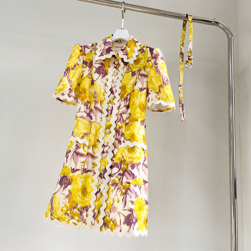 Runway Dresses New Dress Heavy Industry Print American Australian Fashion Brand Temperament Simple Commuter Foreign Elegant 23 Early Spring New, Yellow
Runway Dresses New Dress Heavy Industry Print American Australian Fashion Brand Temperament Simple Commuter Foreign Elegant 23 Early Spring New, Yellow
