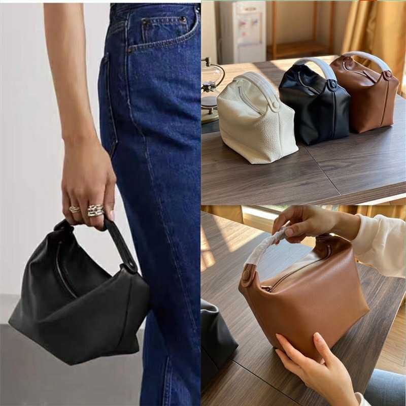 The Row Bag Designer Female 2022 Autumn and Winter New Style Rice Bag Small design cowhide handbag, Black3
The Row Bag Designer Female 2022 Autumn and Winter New Style Rice Bag Small design cowhide handbag, Black3