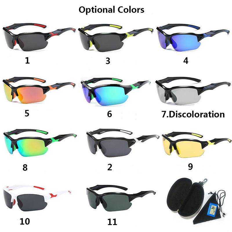 Discoloration Cycling Glasses Sunglasses Polarized Sports Outdoor bike Men bicycle Eyewear wholesale UV400 bicycle goggles 11 Colors
Discoloration Cycling Glasses Sunglasses Polarized Sports Outdoor bike Men bicycle Eyewear wholesale UV400 bicycle goggles 11 Colors