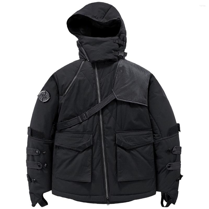 Men's Down Winter Men's Hooded Cotton Jacket Parka Thicken Warm Functional Cargo Windproof Coats Patchwork Techwear Embroidery Overcoat, Black
Men's Down Winter Men's Hooded Cotton Jacket Parka Thicken Warm Functional Cargo Windproof Coats Patchwork Techwear Embroidery Overcoat, Black
