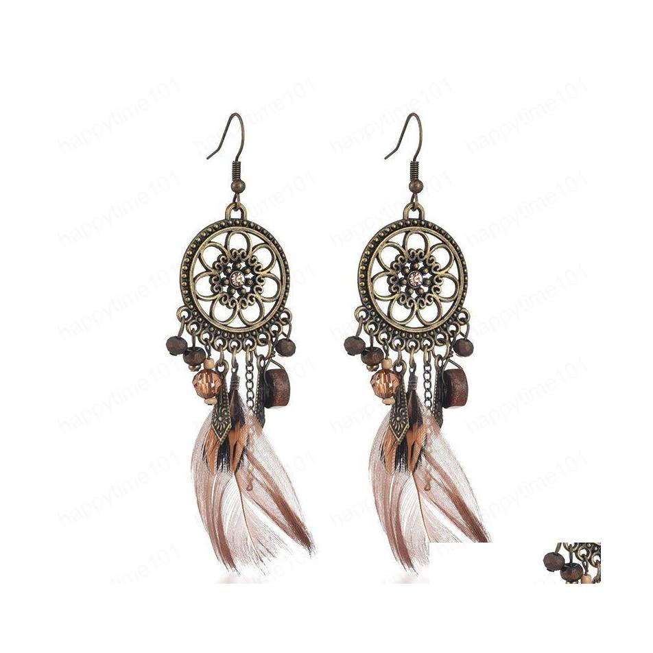 Dangle Chandelier Selling Retro Round Flowers Diamond Bead Stud Earrings European And American Long Feather Female Ethnic Style Dr Dhzsm
Dangle Chandelier Selling Retro Round Flowers Diamond Bead Stud Earrings European And American Long Feather Female Ethnic Style Dr Dhzsm