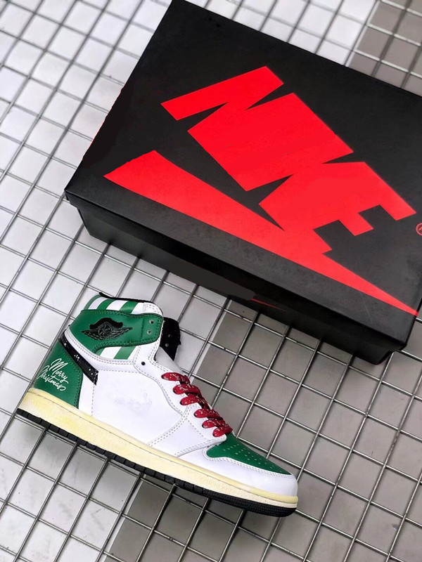 Christmas Gift Customized Basketball Shoes Jumpman 1 Retro High OG White Green Designer Sports Sneakers With Original Box
Christmas Gift Customized Basketball Shoes Jumpman 1 Retro High OG White Green Designer Sports Sneakers With Original Box