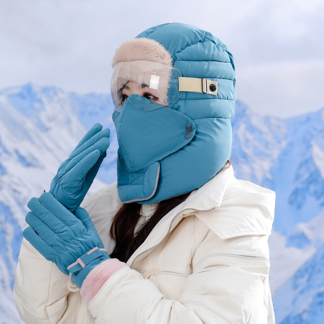 2022 Korean New Women's Couple Warm and Thickened Glasses in Winter Lei Feng Hat Riding Wind proof Gloves Ski Hat134, Pink
2022 Korean New Women's Couple Warm and Thickened Glasses in Winter Lei Feng Hat Riding Wind proof Gloves Ski Hat134, Pink