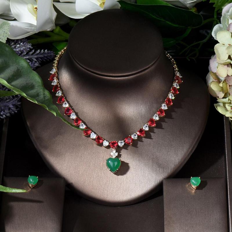 Necklace Earrings Set Fashion Wedding Accessories Cubic Zirconia Heart Shape Bridal Women's Jewelry Bijoux Femme N-40, Picture shown
Necklace Earrings Set Fashion Wedding Accessories Cubic Zirconia Heart Shape Bridal Women's Jewelry Bijoux Femme N-40, Picture shown