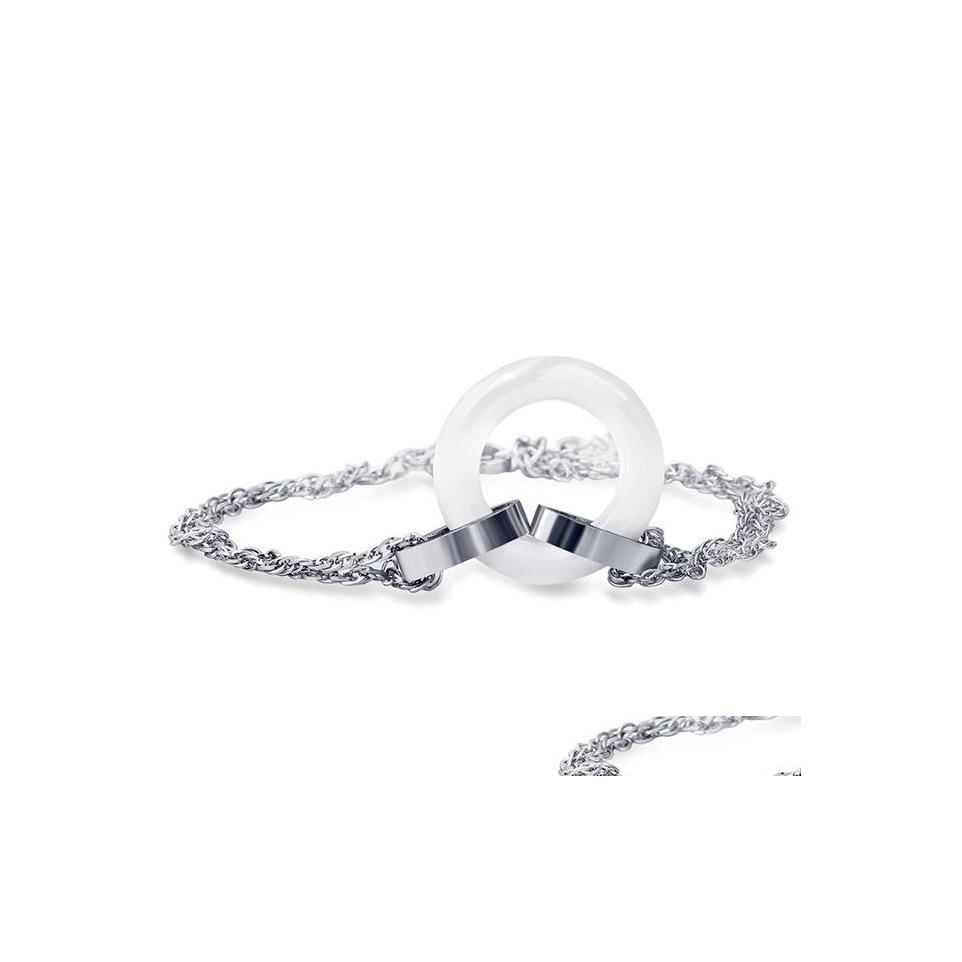 Charm Bracelets White Black Ceramic Bracelet Stainless Steel Flake Circle Unique Design Handmade Charm For Women Drop Delivery Jewel Dhyzw
Charm Bracelets White Black Ceramic Bracelet Stainless Steel Flake Circle Unique Design Handmade Charm For Women Drop Delivery Jewel Dhyzw